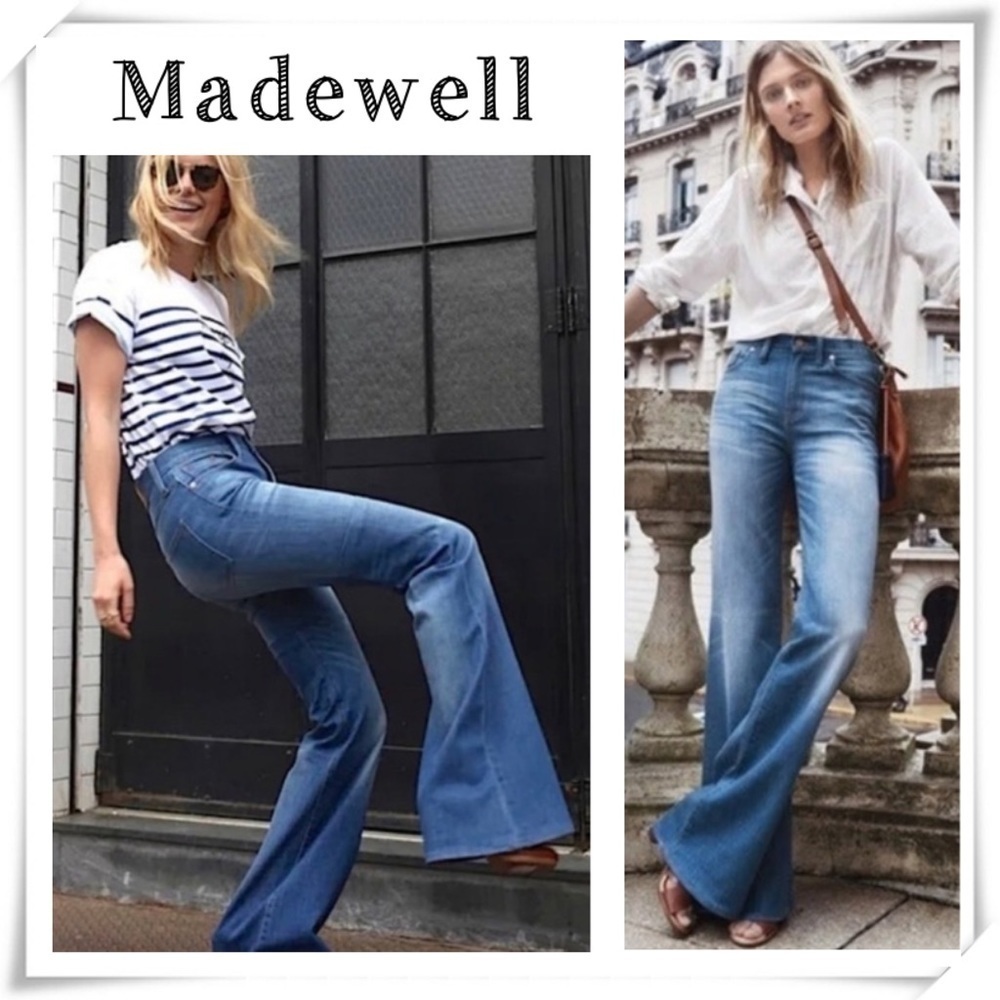Madewell Flea Market Flare Jeans in Maribel Wash Size 25 Style #C2519